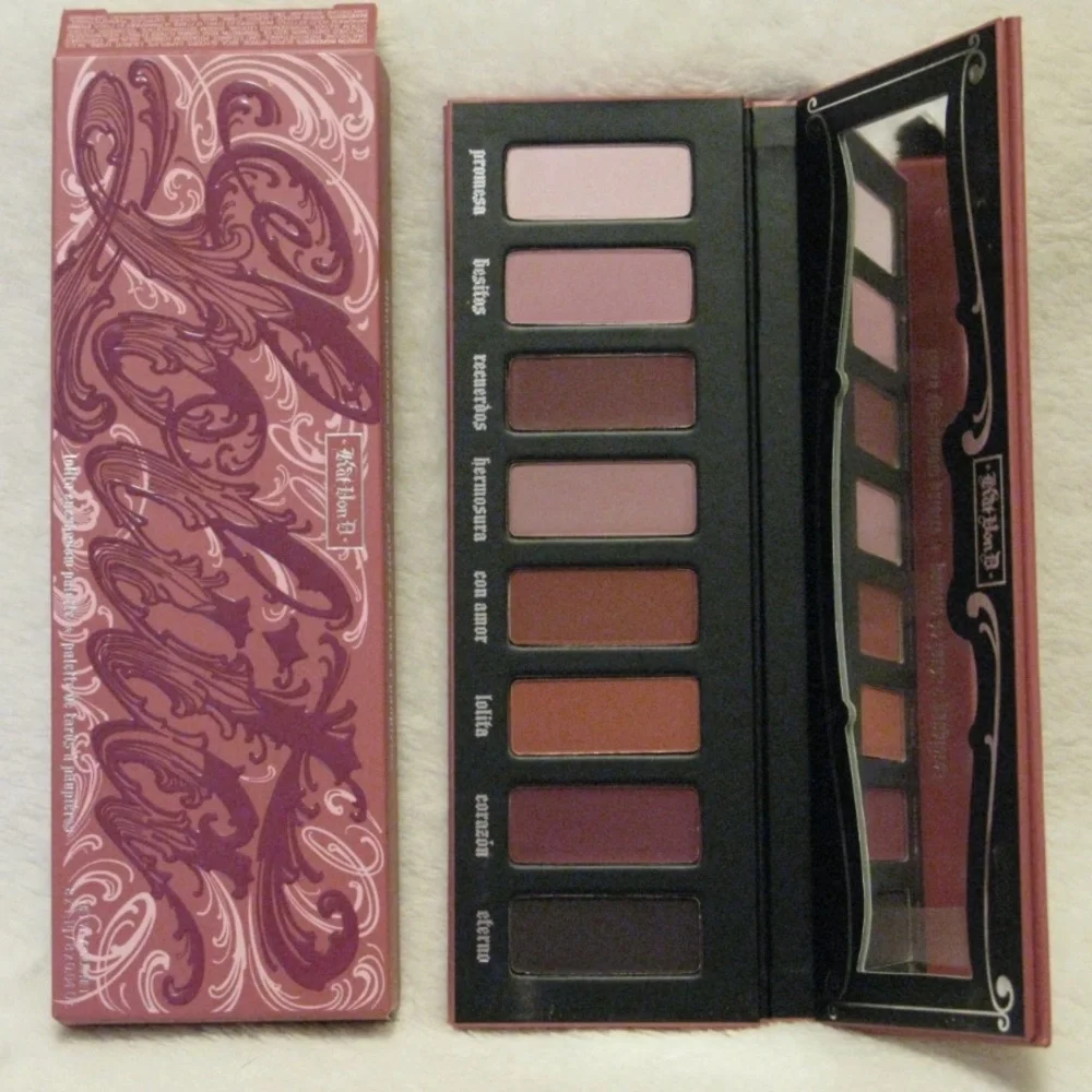 Kat Von D 'Lolita' Eyeshadow Palette Authentic Rare 8 Shade Set NIB